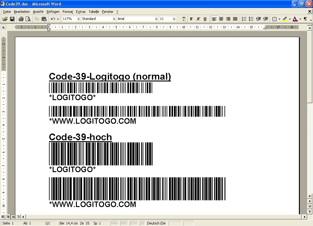 code 39 barcode download